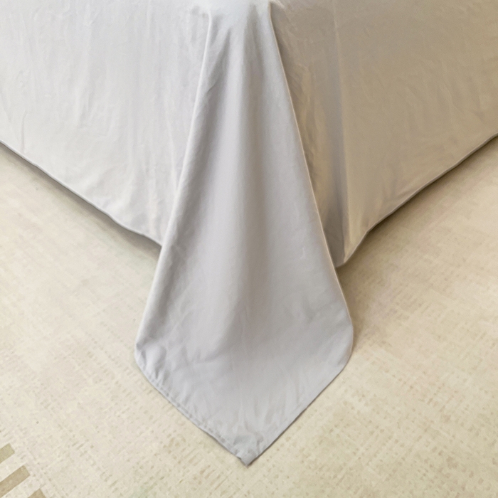 91家纺网 家纺一手货源 找家纺 帛洵家纺 2026新款110g超柔水洗宝宝有氧仿棉四件套（提供买家秀） 惬意午后-紫