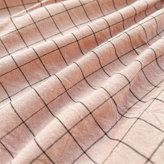 91家纺网 家纺一手货源 找家纺 恋人优选 2026新款全棉纯棉水洗棉单床笠床笠单件 小粉格