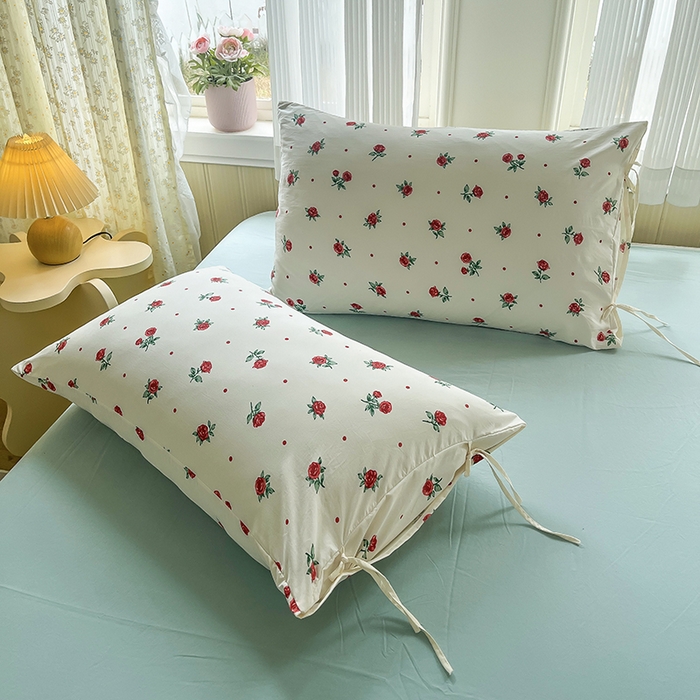 91家纺网 家纺一手货源 找家纺 帛洵家纺 2026新款110g超柔水洗宝宝有氧仿棉四件套（提供买家秀） 小蔷薇