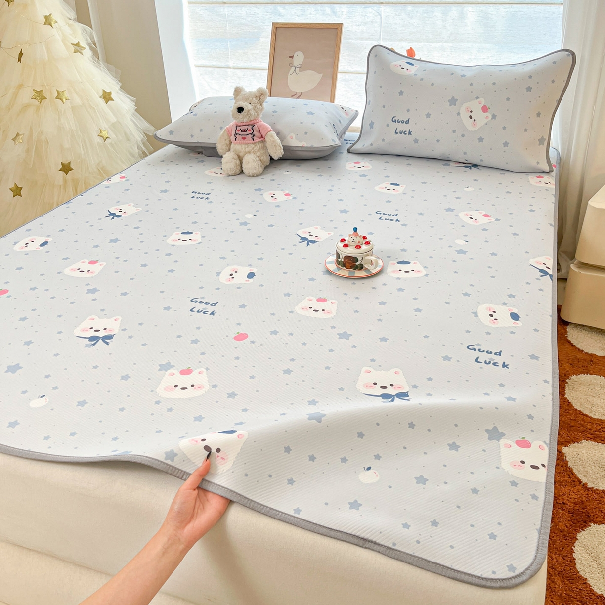 91家纺网 家纺一手货源 找家纺 （总）川悦生活 2026新款小阪冰丝冰丝数码印花凉席大床