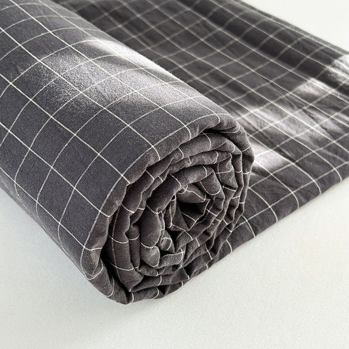 91家纺网 家纺一手货源 找家纺 恋人优选 2026新款全棉纯棉水洗棉单床笠床笠单件 小灰格