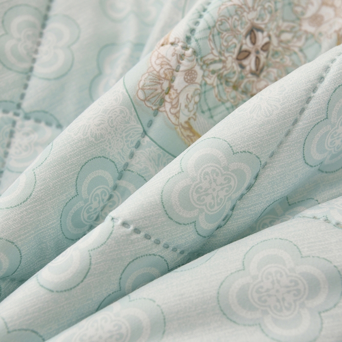 91家纺网 家纺一手货源 找家纺 培童   2025新款超声波亲肤绒夏被夏凉被直播爆款超声波夏被空调被礼品被 简约  蓝