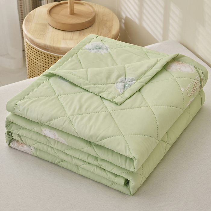 91家纺网 家纺一手货源 找家纺 培童   2025新款超声波亲肤绒夏被夏凉被直播爆款超声波夏被空调被礼品被 浪花多多