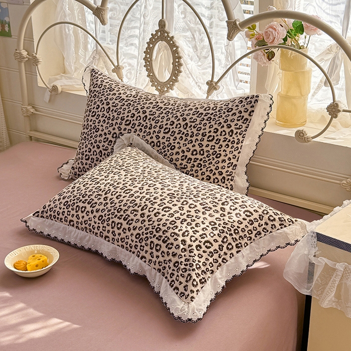 91家纺网 家纺一手货源 找家纺 乐窝家纺仓储 2026新款古法水洗云感棉印花四件套 古法-豹纹