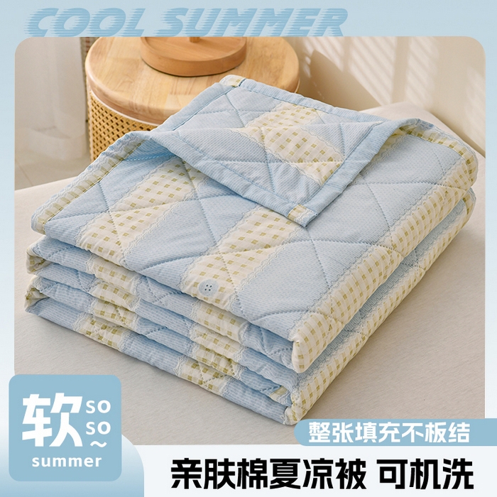 培童   2025新款超声波亲肤绒夏被夏凉被直播爆款超声波夏被空调被礼品被 情调