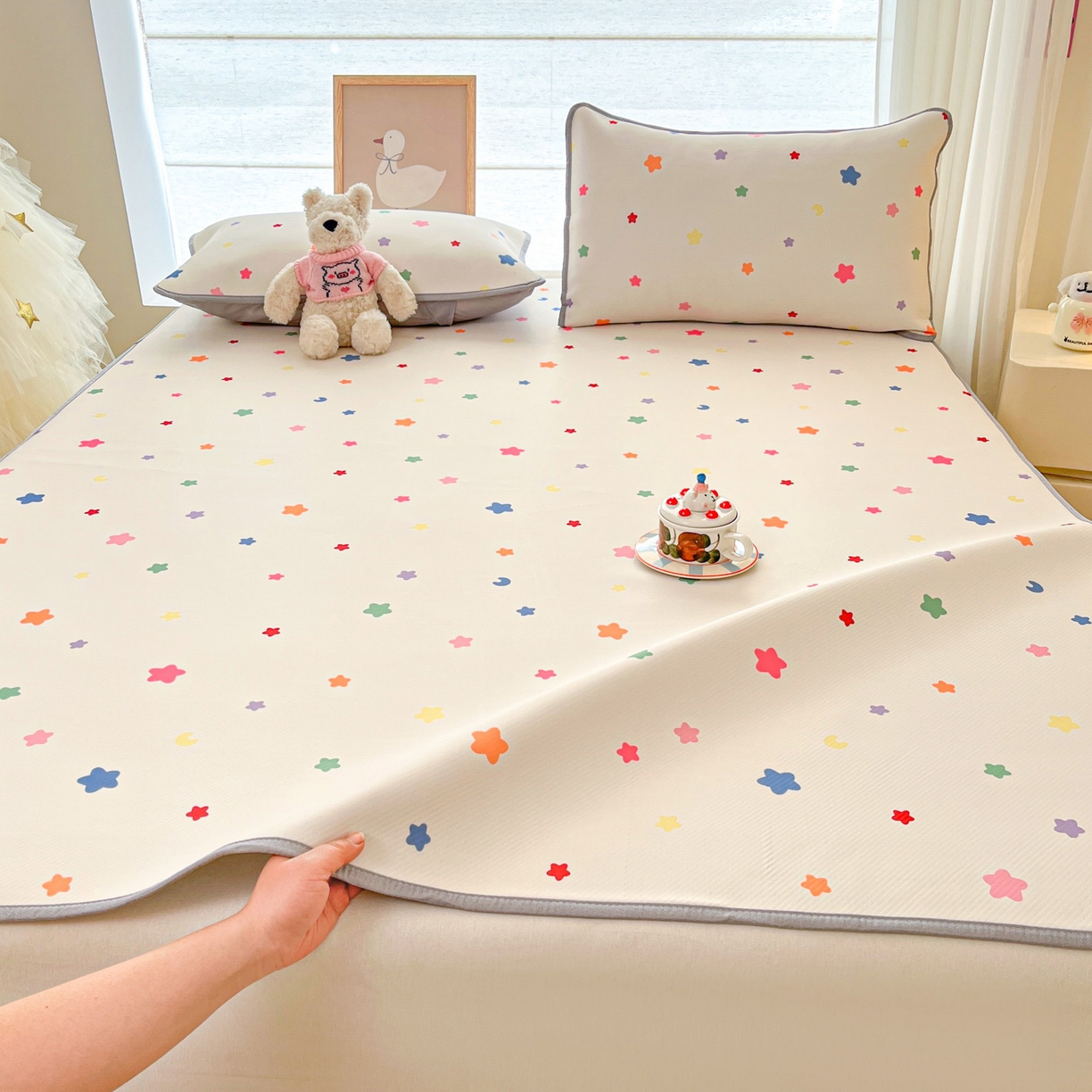 91家纺网 家纺一手货源 找家纺 （总）川悦生活 2026新款小阪冰丝冰丝数码印花凉席大床