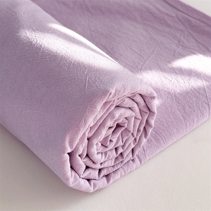 91家纺网 家纺一手货源 找家纺 恋人优选 2026新款全棉纯棉水洗棉单床笠床笠单件 紫色