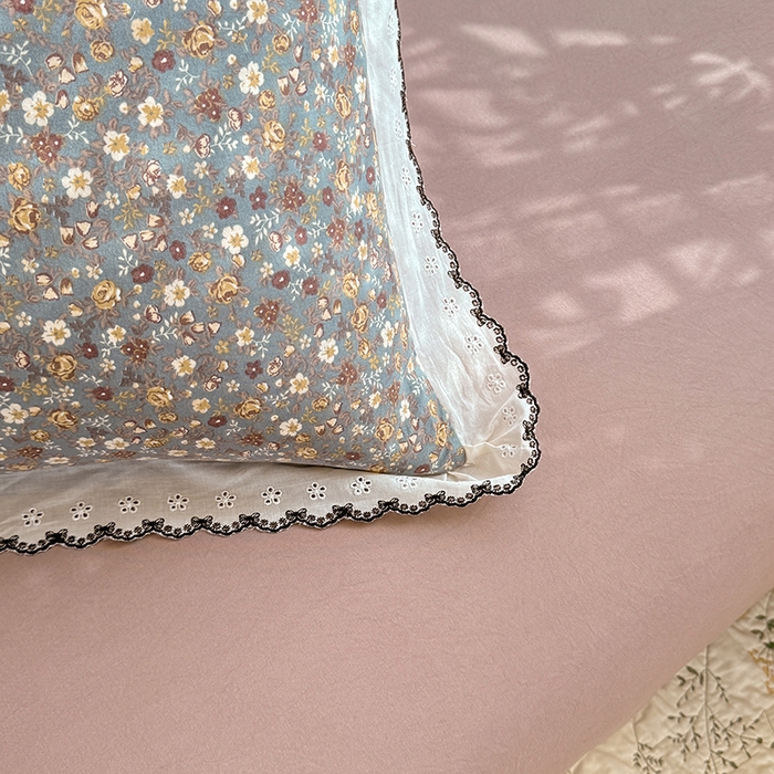 91家纺网 家纺一手货源 找家纺 乐窝家纺仓储 2026新款古法水洗云感棉印花四件套 古法-花甸