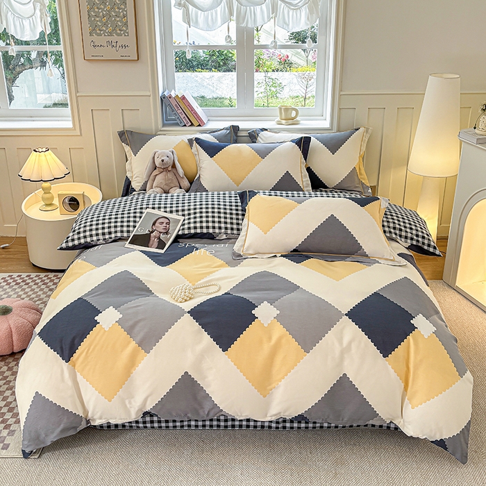 91家纺网 家纺一手货源 找家纺 宇彬家纺 2026新款13070A类全棉纯棉印花单被套被套单件-一字绣工艺款系列 一字绣 简爱