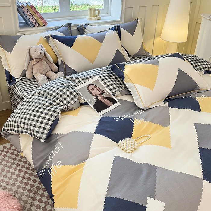 91家纺网 家纺一手货源 找家纺 宇彬家纺 2026新款13070A类全棉纯棉印花单被套被套单件-一字绣工艺款系列 一字绣 简爱