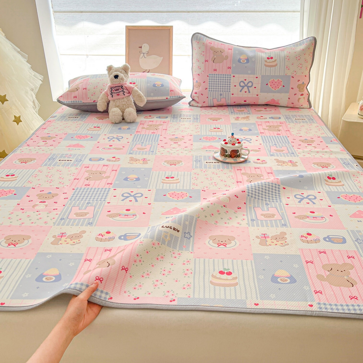 91家纺网 家纺一手货源 找家纺 （总）川悦生活 2026新款小阪冰丝冰丝数码印花凉席大床