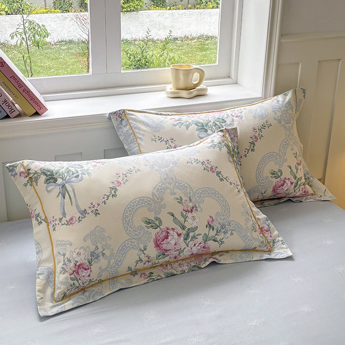 91家纺网 家纺一手货源 找家纺 宇彬家纺 2026新款13070A类全棉纯棉印花单被套被套单件-一字绣工艺款系列 一字绣 琉璃如梦