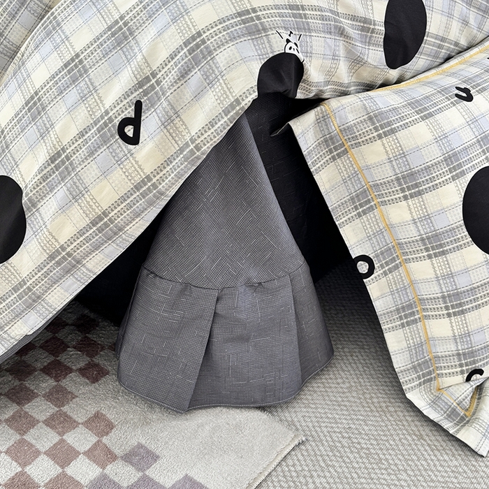 91家纺网 家纺一手货源 找家纺 宇彬家纺 2026新款13070A类全棉纯棉印花单被套被套单件-一字绣工艺款系列 一字绣 琉璃熊猫