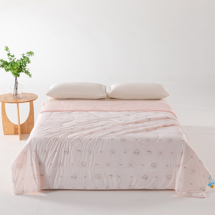 91家纺网 家纺一手货源 找家纺 （总）卡初家居（原微来） 2026新款A类氨纶水洗冰丝凉感夏被