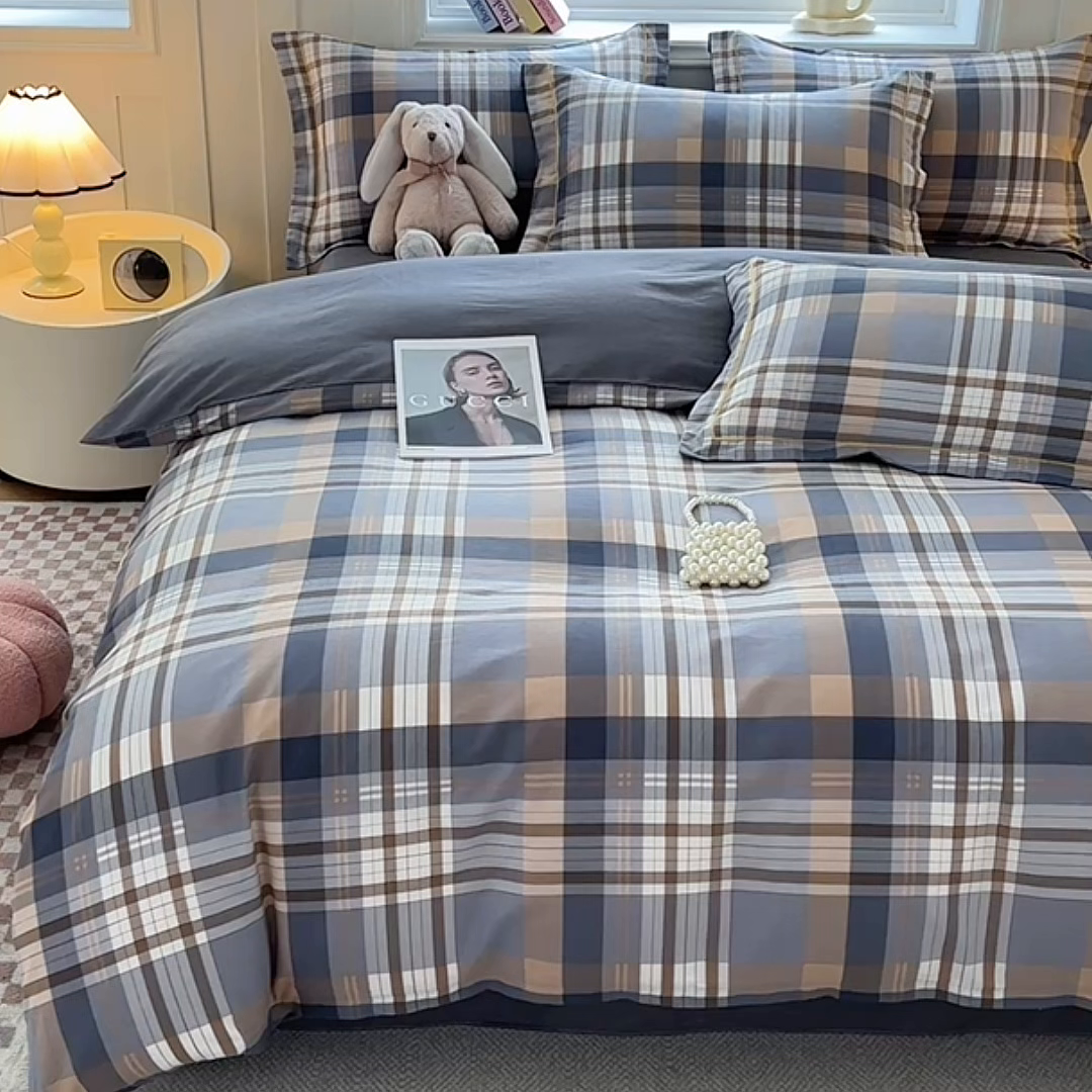 91家纺网 家纺一手货源 找家纺 宇彬家纺 2026新款13070A类全棉纯棉印花单被套被套单件-一字绣工艺款系列 一字绣 诺卡