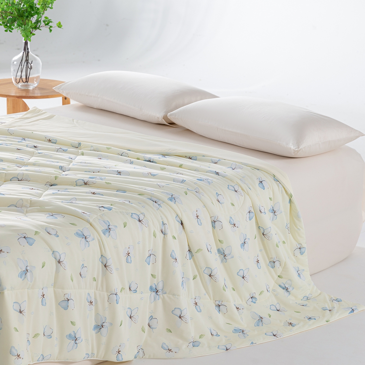 91家纺网 家纺一手货源 找家纺 （总）卡初家居（原微来） 2026新款A类氨纶水洗冰丝凉感夏被