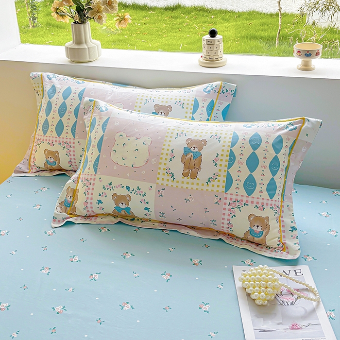 91家纺网 家纺一手货源 找家纺 宇彬家纺 2026新款13070A类全棉纯棉印花单被套被套单件-一字绣工艺款系列 一字绣 春日游园