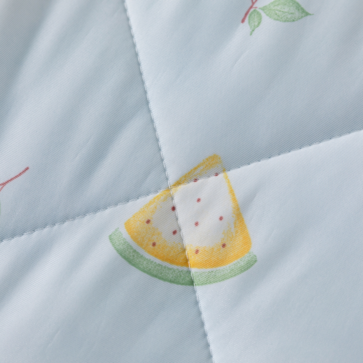 91家纺网 家纺一手货源 找家纺 卡初家居（原微来） 2026新款A类氨纶水洗冰丝凉感夏被 西瓜半夏