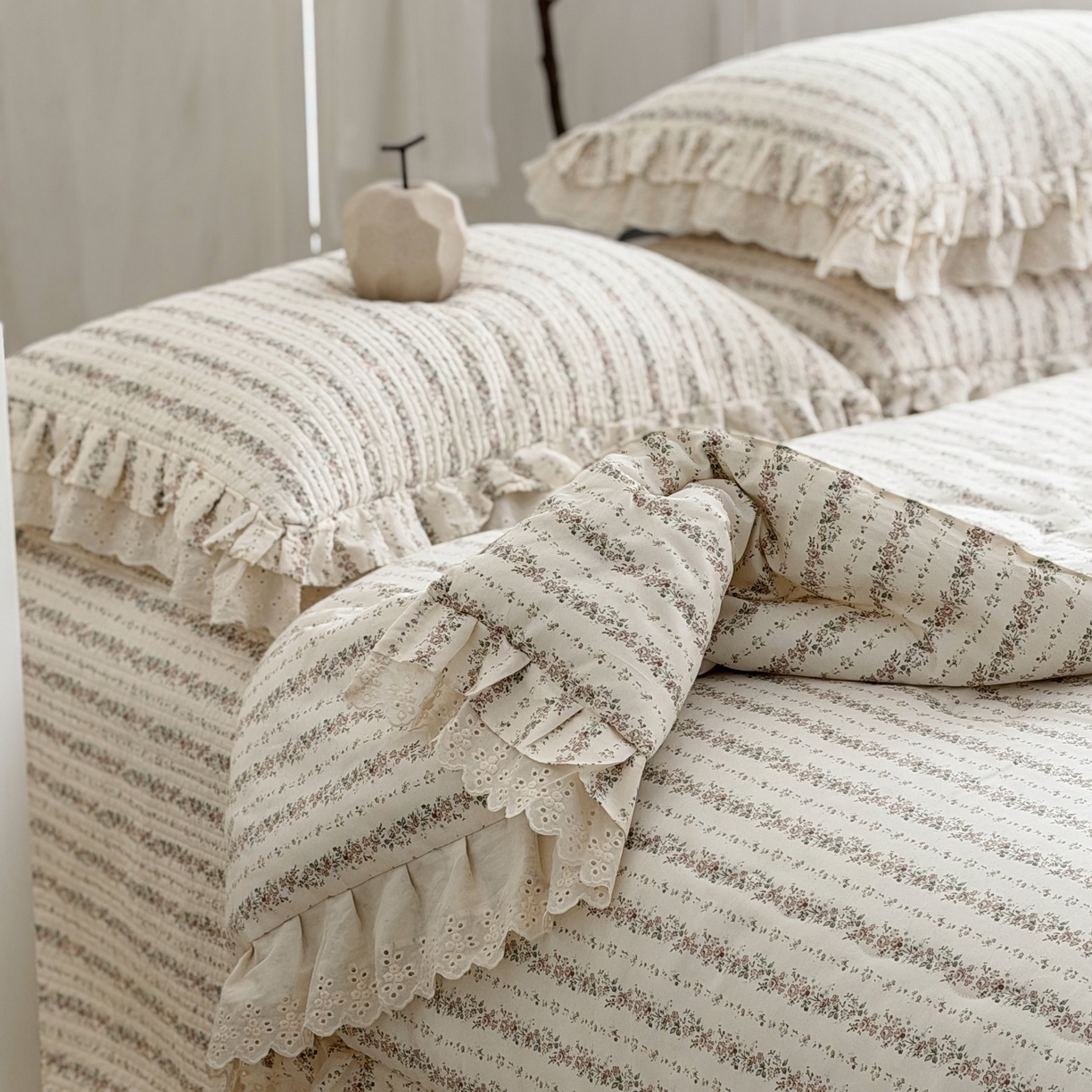 91家纺网 家纺一手货源 找家纺 （总）佰织鑫家居 2026春夏新款全棉纯棉春秋被砂洗床盖款四件套安娜