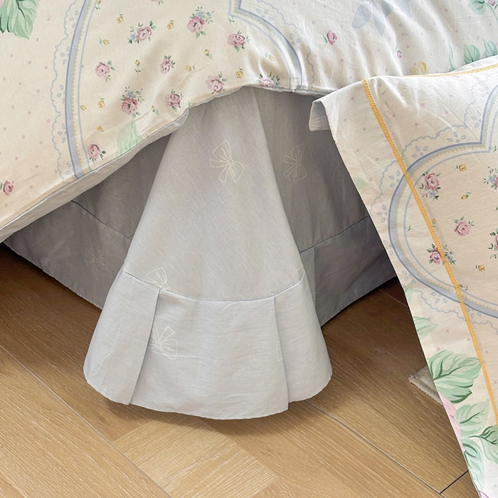 91家纺网 家纺一手货源 找家纺 宇彬家纺 2026新款13070A类全棉纯棉印花单被套被套单件-一字绣工艺款系列 一字绣 粉蓝心韵