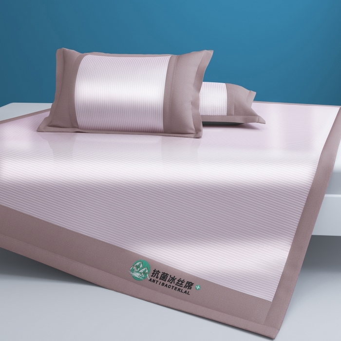 91家纺网 家纺一手货源 找家纺 （总）YYDS网供 2026新款冰丝夏天凉席冰丝席床笠可水洗家用折叠空调软席子三件套学生宿舍