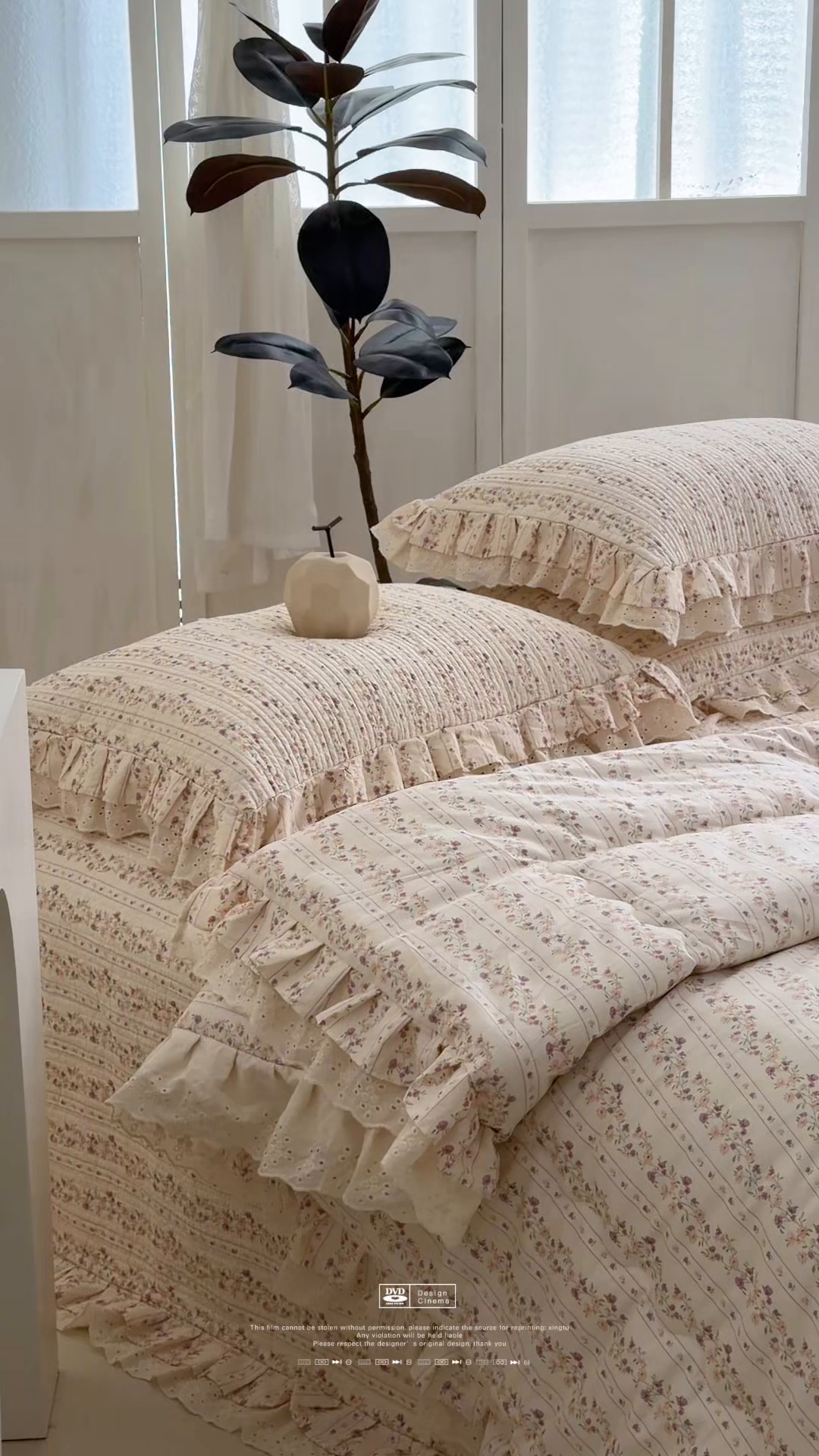 91家纺网 家纺一手货源 找家纺 佰织鑫家居 2026春夏新款全棉纯棉春秋被砂洗床盖款四件套安娜 安娜-紫藤花