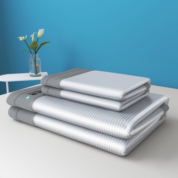 91家纺网 家纺一手货源 找家纺 YYDS网供 2026新款冰丝夏天凉席冰丝席床笠可水洗家用折叠空调软席子三件套学生宿舍 雪山冰晶灰