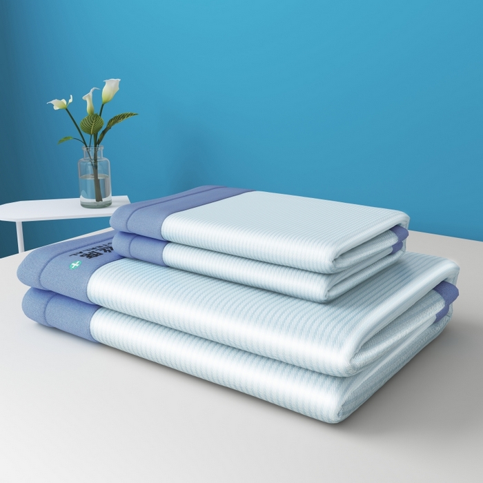 91家纺网 家纺一手货源 找家纺 YYDS网供 2026新款冰丝夏天凉席冰丝席床笠可水洗家用折叠空调软席子三件套学生宿舍 雪山冰晶蓝