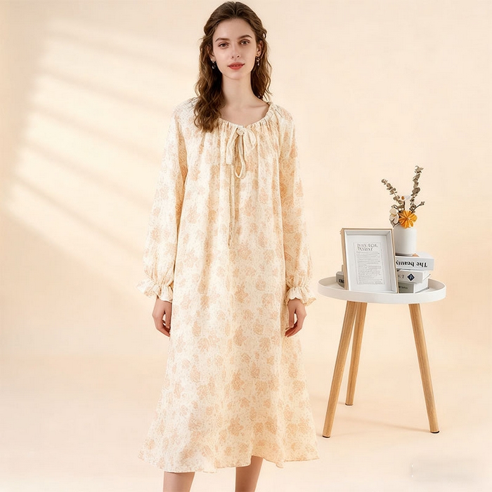 91家纺网 家纺一手货源 找家纺 （总）洛兰沙 春秋季纯棉开衫翻领睡衣少女卡通甜美长袖可外穿家居服套装