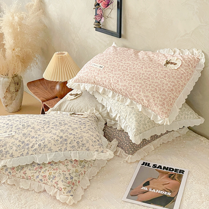 91家纺网 家纺一手货源 找家纺 （总）她喜爱枕芯 2026新款全棉纯棉小碎花棉麻荞麦枕枕头枕芯