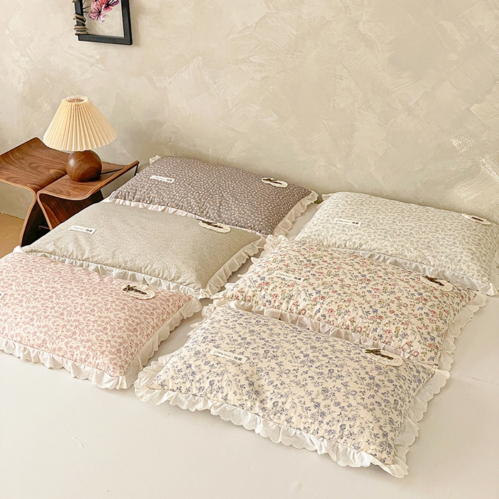 91家纺网 家纺一手货源 找家纺 （总）她喜爱枕芯 2026新款全棉纯棉小碎花棉麻荞麦枕枕头枕芯