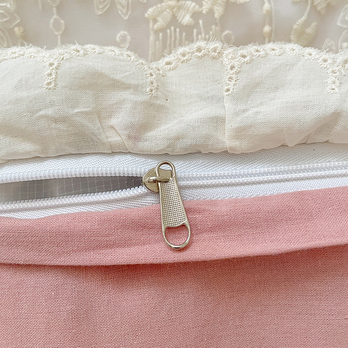 91家纺网 家纺一手货源 找家纺 她喜爱枕芯 2026新款全棉纯棉小碎花棉麻荞麦枕枕头枕芯 雾织粉