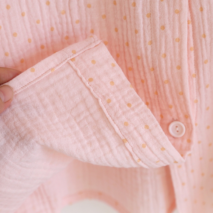 91家纺网 家纺一手货源 找家纺 （总）洛兰沙家居馆 韩版甜美素色木耳边纯棉睡衣女春秋季长袖宽松少女感家居服套装可外穿