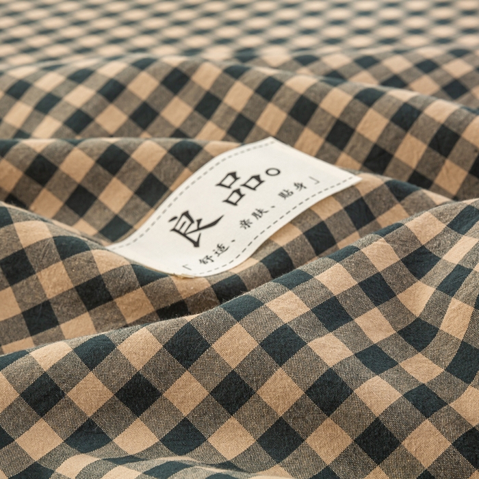 91家纺网 家纺一手货源 找家纺 恋人优选 2026新款全棉纯棉水洗棉单床笠床笠单件 素格-绿（有标款）