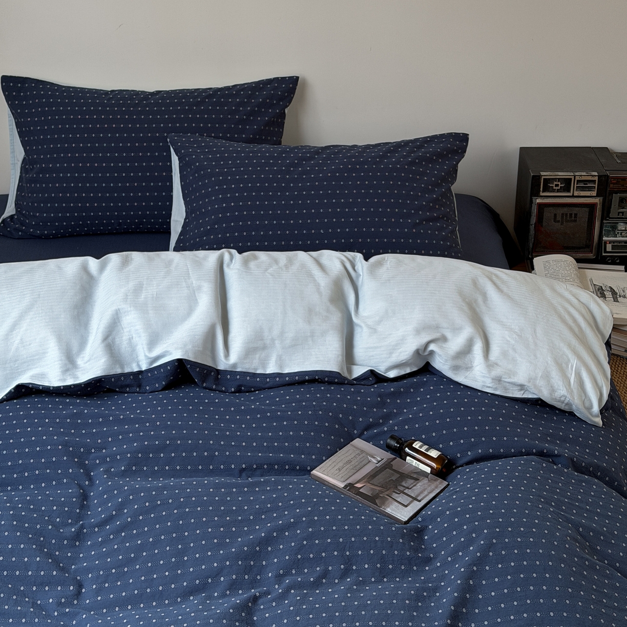 91家纺网 家纺一手货源 找家纺 （总）蜜宿 2026新款纯色混搭全棉纯棉40s水洗棉四件套