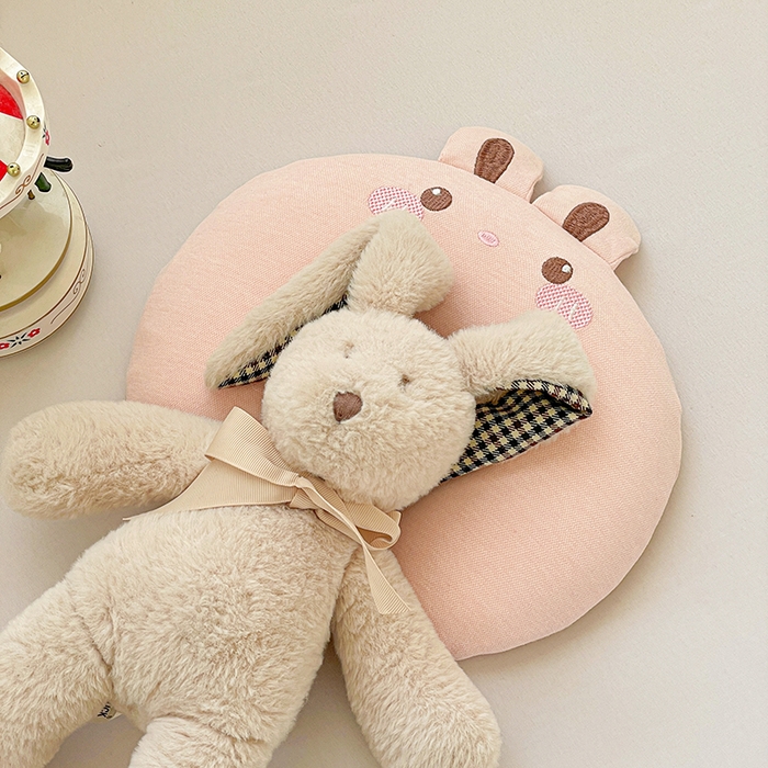 91家纺网 家纺一手货源 找家纺 她喜爱枕芯 2026新款刺绣艾米兔婴童枕枕头枕芯-艾米兔 艾米兔-粉色