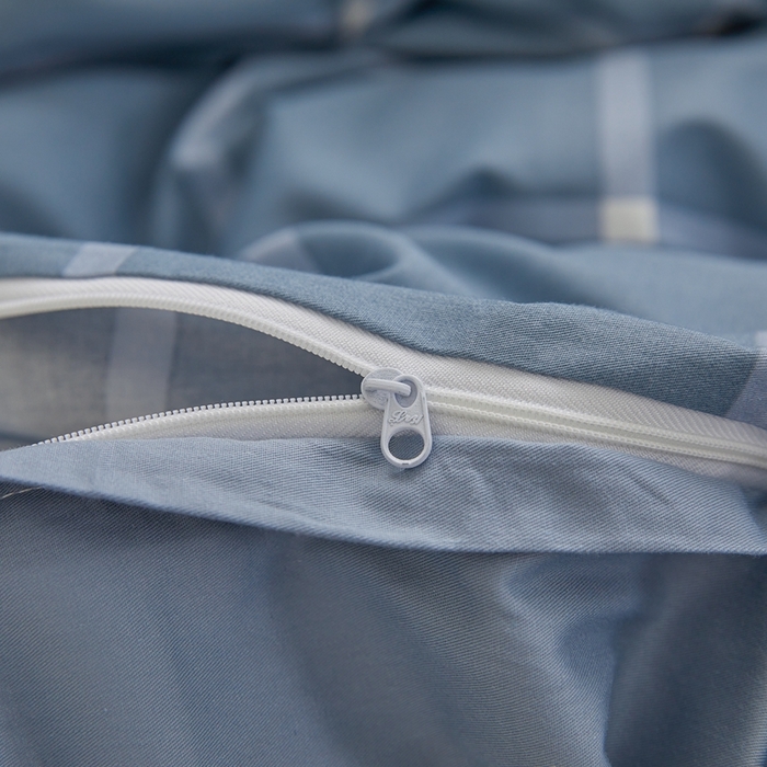 91家纺网 家纺一手货源 找家纺 恋人优选 2026新款40支13070全棉纯棉四件套 海蓝格