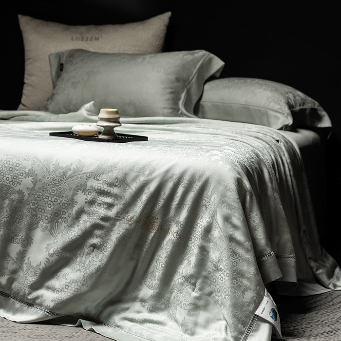 91家纺网 家纺一手货源 找家纺 丽笙被芯 2026春夏新款A类兰精天丝提花夏被夏凉被空调被（老款延续） 莫尔纳
