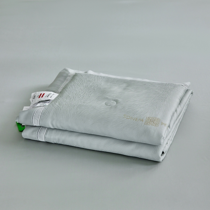 91家纺网 家纺一手货源 找家纺 丽笙被芯 2026春夏新款A类兰精天丝提花夏被夏凉被空调被（老款延续） 耳鱼青