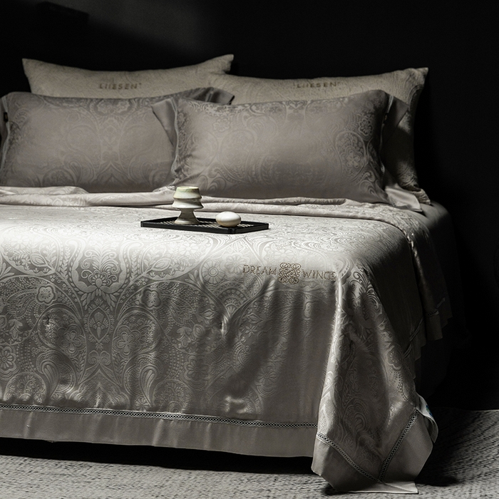 91家纺网 家纺一手货源 找家纺 丽笙被芯 2026春夏新款A类兰精天丝提花夏被夏凉被空调被（老款延续） 慧言