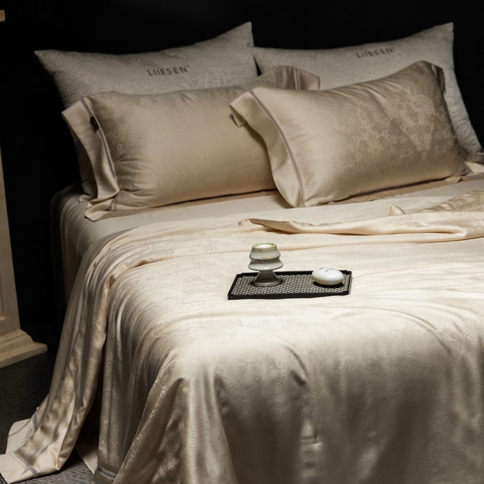 91家纺网 家纺一手货源 找家纺 丽笙被芯 2026春夏新款A类兰精天丝提花夏被夏凉被空调被（老款延续） 铭欣