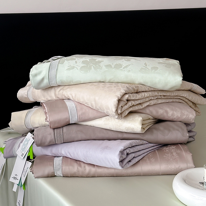丽笙被芯 2026春夏新款A类兰精天丝提花夏被夏凉被空调被（老款延续） 组合图仅供展示不可下单