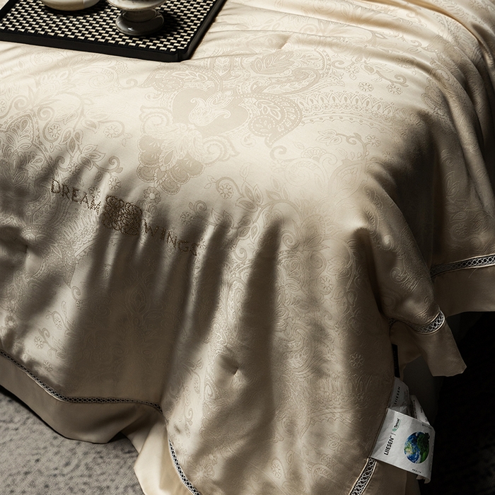 91家纺网 家纺一手货源 找家纺 丽笙被芯 2026春夏新款A类兰精天丝提花夏被夏凉被空调被（老款延续） 铭欣