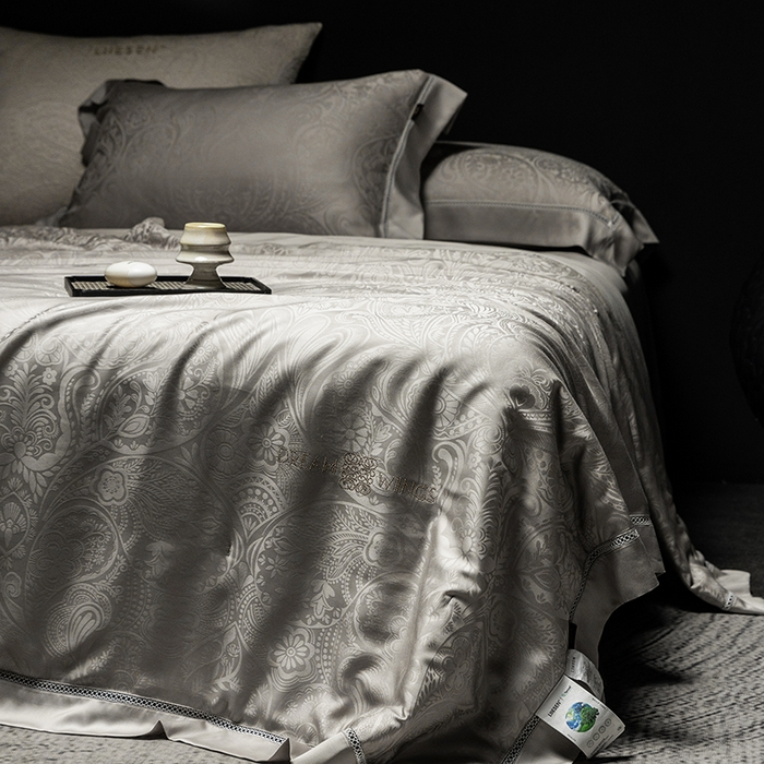 91家纺网 家纺一手货源 找家纺 丽笙被芯 2026春夏新款A类兰精天丝提花夏被夏凉被空调被（老款延续） 慧言