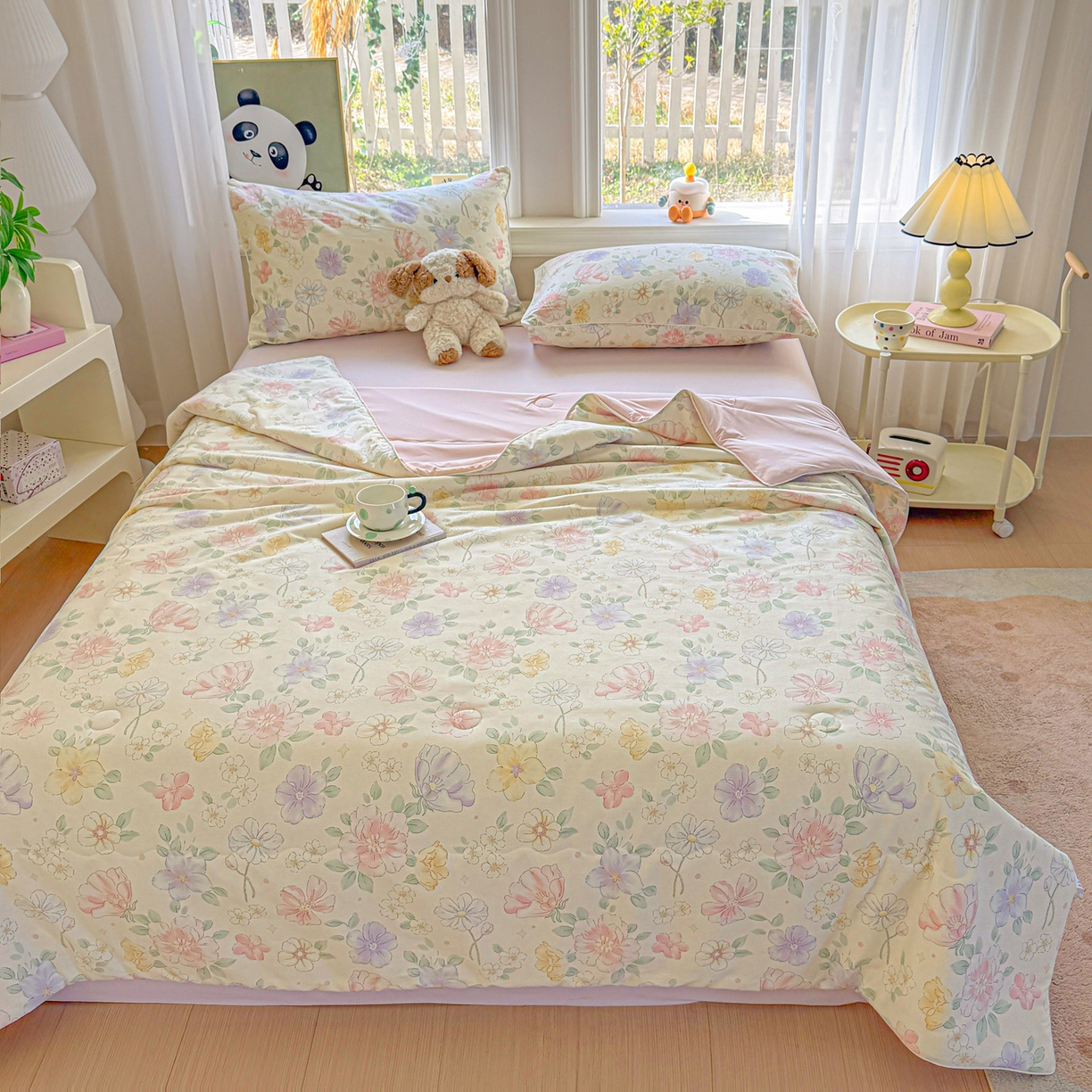 91家纺网 家纺一手货源 找家纺 （总）万盛家纺 2026新款全棉锦氨凉感夏被夏凉被空调被