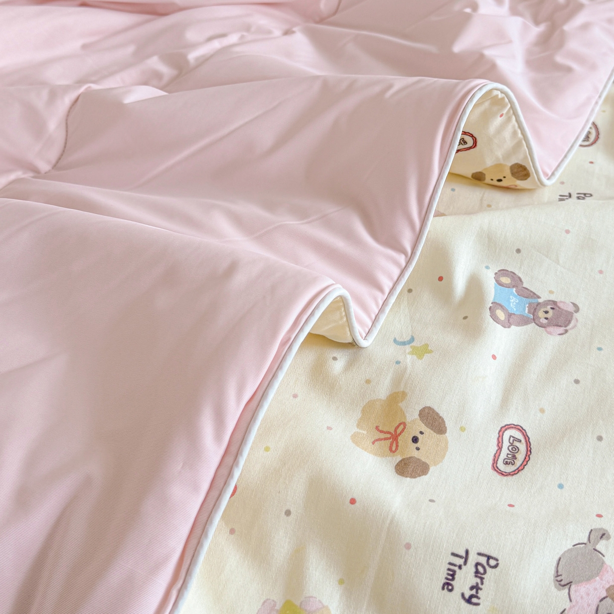 91家纺网 家纺一手货源 找家纺 万盛家纺 2026新款全棉锦氨凉感夏被夏凉被空调被 韩系小萌物