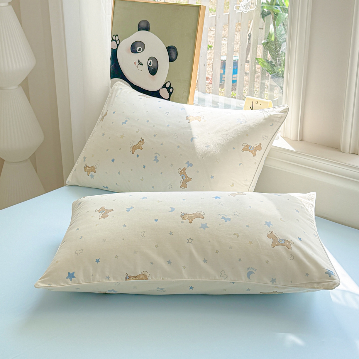 91家纺网 家纺一手货源 找家纺 万盛家纺 2026新款全棉锦氨凉感夏被夏凉被空调被 木马心愿