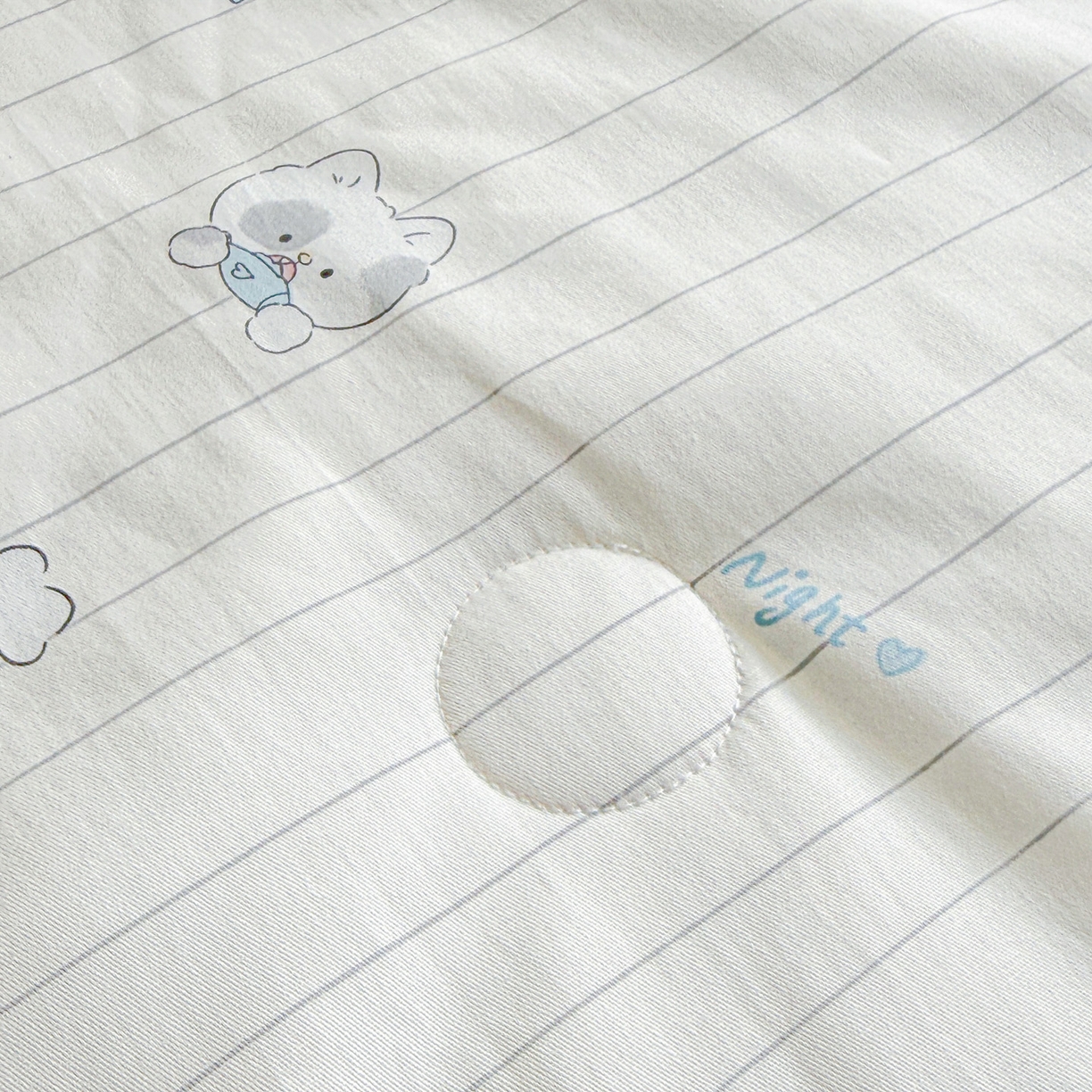 91家纺网 家纺一手货源 找家纺 万盛家纺 2026新款全棉锦氨凉感夏被夏凉被空调被 小猫钓鱼