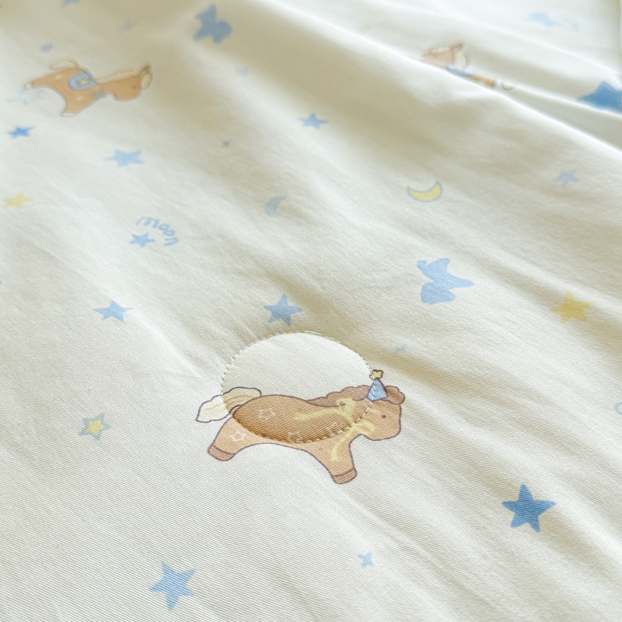 91家纺网 家纺一手货源 找家纺 万盛家纺 2026新款全棉锦氨凉感夏被夏凉被空调被 木马心愿