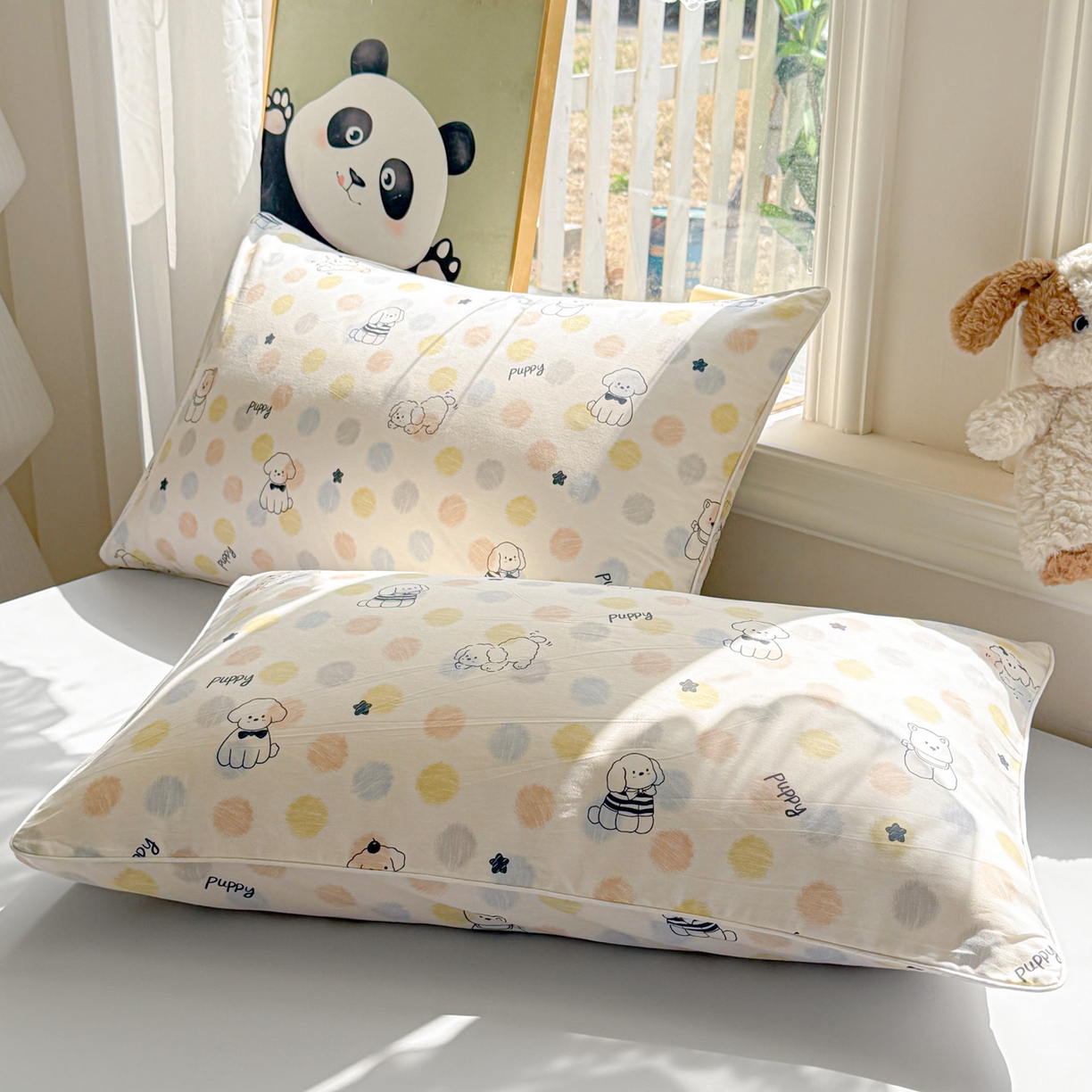 91家纺网 家纺一手货源 找家纺 万盛家纺 2026新款全棉锦氨凉感夏被夏凉被空调被 顽皮狗